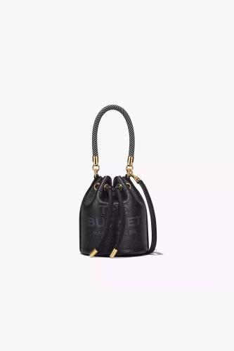 Marc Jacobs γυναικεία δερμάτινη bucket τσάντα με logo print 